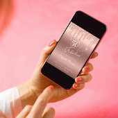 Invitation Parties scintillant d'or rose 50e fête d'anniversa