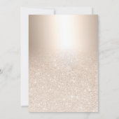 Invitation parties scintillant d'or Rose à l'ombre robe de fo (Dos)
