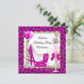 Invitation Parties scintillant d'or rose chaud talons hauts A (Debout devant)