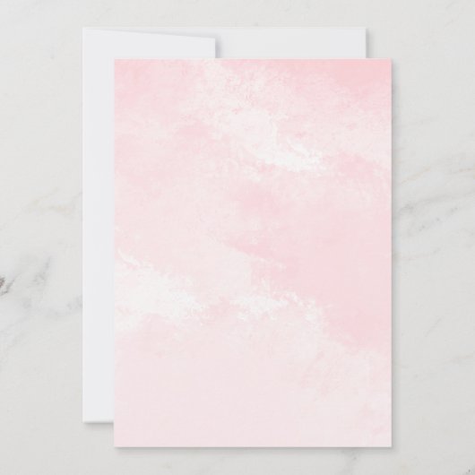 Invitation Parties scintillant d'or Rose Floral Girl Citrouil (Dos)