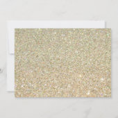 Invitation Parties scintillant D'Or Rose Floral Serez-Vous Ma (Dos)