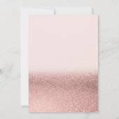 Invitation Parties scintillant d'or rose Floral Tea Cup Retra (Dos)