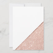 Invitation parties scintillant d'or rose mariage blanc nouvea (Dos)