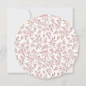 Invitation parties scintillant d'or rose motif mariage modern (Dos)