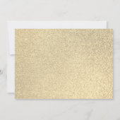 Invitation Parties scintillant d'or rose pâle Simple Graduati (Dos)