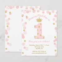 Parties scintillant d'or rose princesse 1er annive