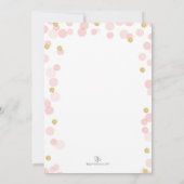 Invitation Parties scintillant d'or rose Princesse 1er annive (Dos)