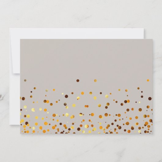 Invitation Parties scintillant D'Or Serez-Vous Ma MAIN D'HONN (Dos)