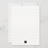 Invitation Parties scintillant d'or Swan Pond Baby shower ros (Dos)