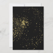 Invitation Parties scintillant d'or violet Hen's Party Invita (Dos)