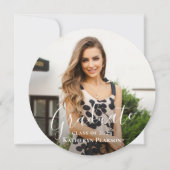 Invitation Parties scintillant d'or Wreath Green Chic - Photo (Dos)