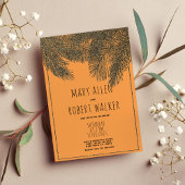 Invitation Parties scintillant d'oranger rustique mariage de