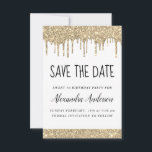 Invitation Parties scintillant dorée blanche étincelle Sweet<br><div class="desc">Sweet sixteen de Parties scintillant à goutte blanche et or - 16 Fête d'anniversaire de la fille Enregistrer la date Invitation. Cette invitation est parfaite pour la Soirée du 16ème anniversaire Elégante et Moderne Sparkle Parties scintillant Sweet qui cherche à célébrer dans le style branché.</div>