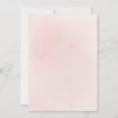 Invitation Parties scintillant dorée étincelante et fleurs ro (Dos)