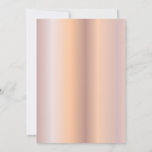 Invitation Parties scintillant Drips Rose Gold 40e fête d'ann (Dos)