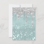 Invitation Parties scintillant Drips Silver Smoky Bridal Swee (Dos)