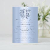 Invitation Parties scintillant Drives Pastel Blue Baby Boy Do (Debout devant)