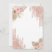 Invitation Parties scintillant Drives Robe Boho Fleurs Quince (Dos)