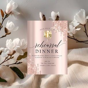 Invitation Parties scintillant Drives Vin Verre Fleurs de rép