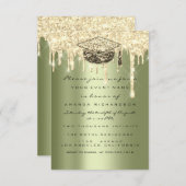 Invitation Parties scintillant Effet Drivers Graduate Party M (Devant / Derrière)