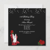 Invitation Parties scintillant élégante talons hauts Rose rou (Dos)
