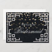 Invitation Parties scintillant en argent Confetti Serez-vous  (Devant / Derrière)