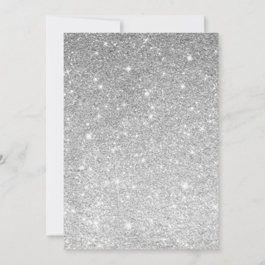 Invitation Parties scintillant en argent Mariage robe Fête de (Dos)