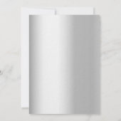 Invitation Parties scintillant en argent rose or de luxe réce (Dos)