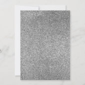 Invitation Parties scintillant en argent Tiara Princess Black (Dos)