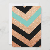 Invitation Parties scintillant en cuivre Pineapple Couple Inv (Dos)