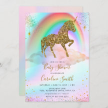Parties scintillant en or arc-en-ciel coloré Baby 