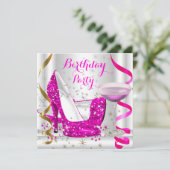 Invitation Parties scintillant en or blanc rose chaud High He (Debout devant)
