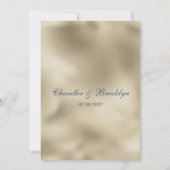 Invitation Parties scintillant en or bleu mauve goutte le lux (Dos)