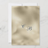 Invitation Parties scintillant en or bleu mauve goutte Mariag (Dos)