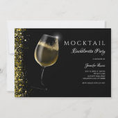 Invitation Parties scintillant en or étincelant Bachelorette  (Devant)