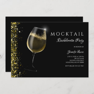 Invitation Parties scintillant en or étincelant Bachelorette 