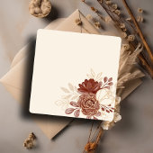 Invitation Parties scintillant en or lin aquarelle floral isl