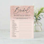 Invitation Parties scintillant en or rose chic ombre rose égr (Debout devant)