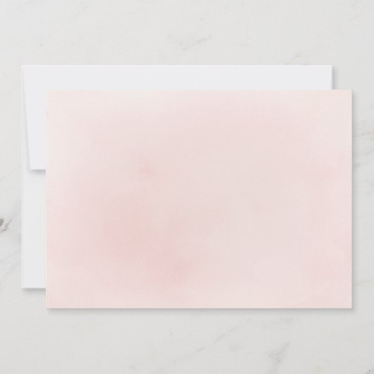 Invitation Parties scintillant en or rose et gracieuseté fleu (Dos)