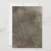 Invitation Parties scintillant en or rustique illumine Bois f (Dos)