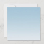Invitation Parties scintillant en verre bleu clair Sweet 16 C (Dos)
