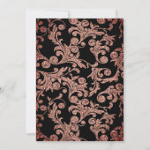 Invitation Parties scintillant en verre de Champagne à la ret (Dos)