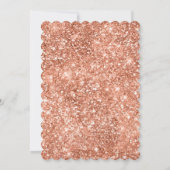 Invitation Parties scintillant en verre rose noir Rose or (Dos)