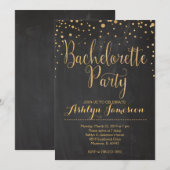 Invitation Parties scintillant étincelante bachelorette Fête  (Devant / Derrière)