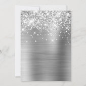 Invitation Parties scintillant étincelante Ballons d'argent 1 (Dos)