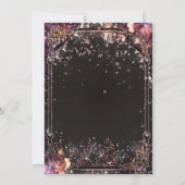 Invitation Parties scintillant étincelante foncée éclaire le (Dos)