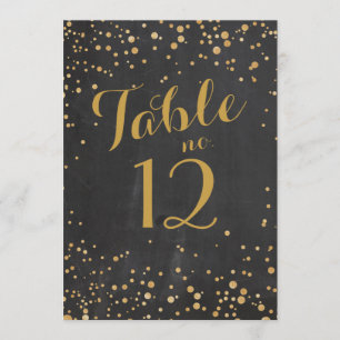 Invitation Parties scintillant étincelante Numéro de tableau 