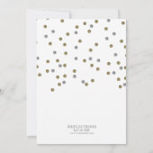 Invitation Parties scintillant étincelante Points Noël Invita (Dos)