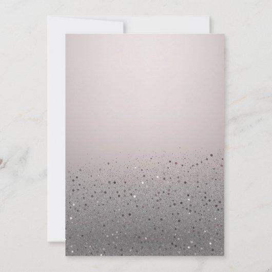 Invitation Parties scintillant étincelante rose vif Douce 16  (Dos)