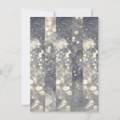 Invitation Parties scintillant étincelle en argent Glamor Gla (Dos)